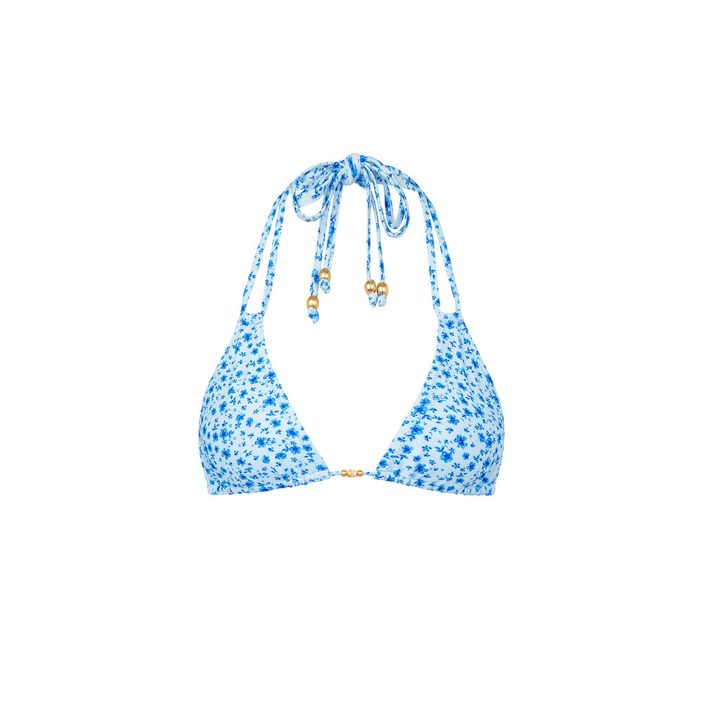 Halter Bralette Bikini Top - Dream Flower