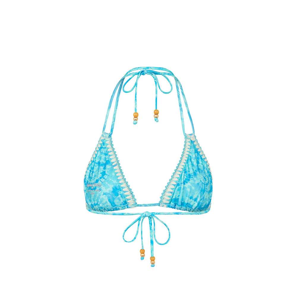 Crochet Halter Bikini Top - Starry Seas