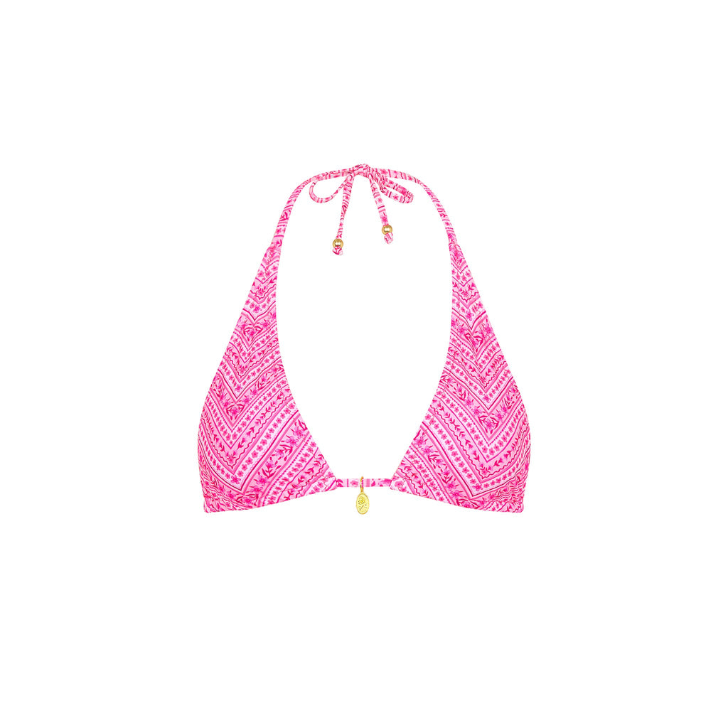 Classic Tie Halter Bikini Top - Starlight Saloon