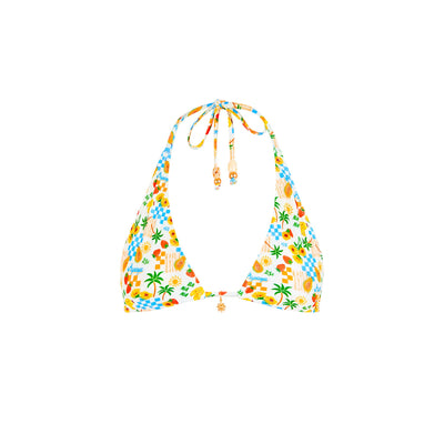 Classic Tie Halter Bikini Top - Suncatcher