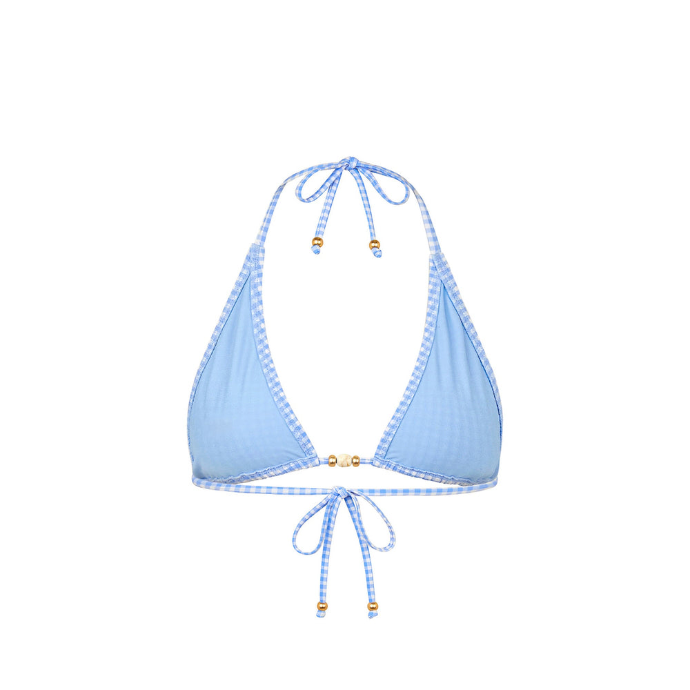 Classic Tie Halter Bikini Top - Skinny Dip