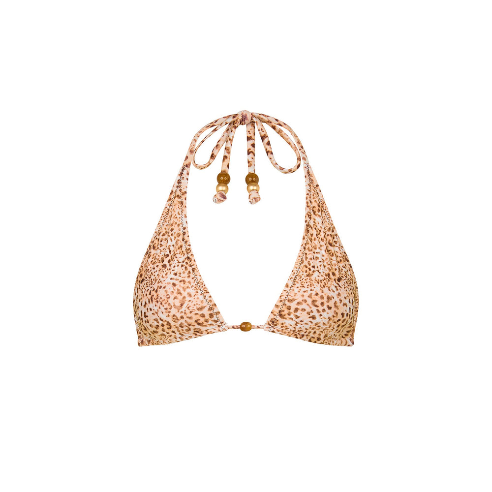Classic Tie Halter Bikini Top - Wild Skies