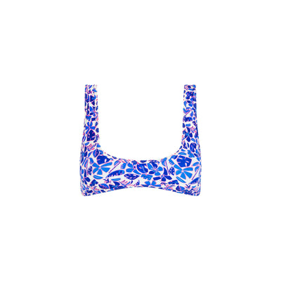 Bind Slim Scoop Bikini Top - Ocean Colada