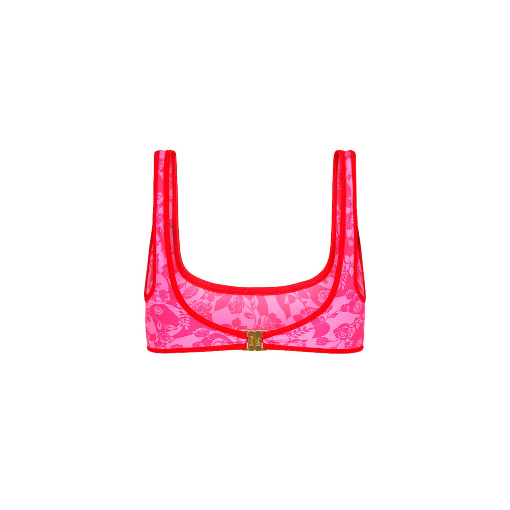 Bind Slim Scoop Bikini Top - Hearts Collide