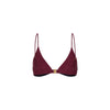 Underwire Triangle B-C Cup Bikini Top - Sangria