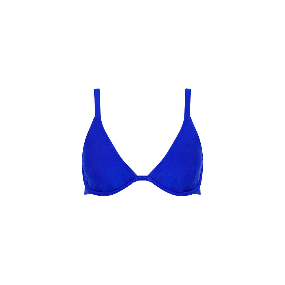 Underwire Triangle D+ Cup Bikini Top - Blue Lagoon