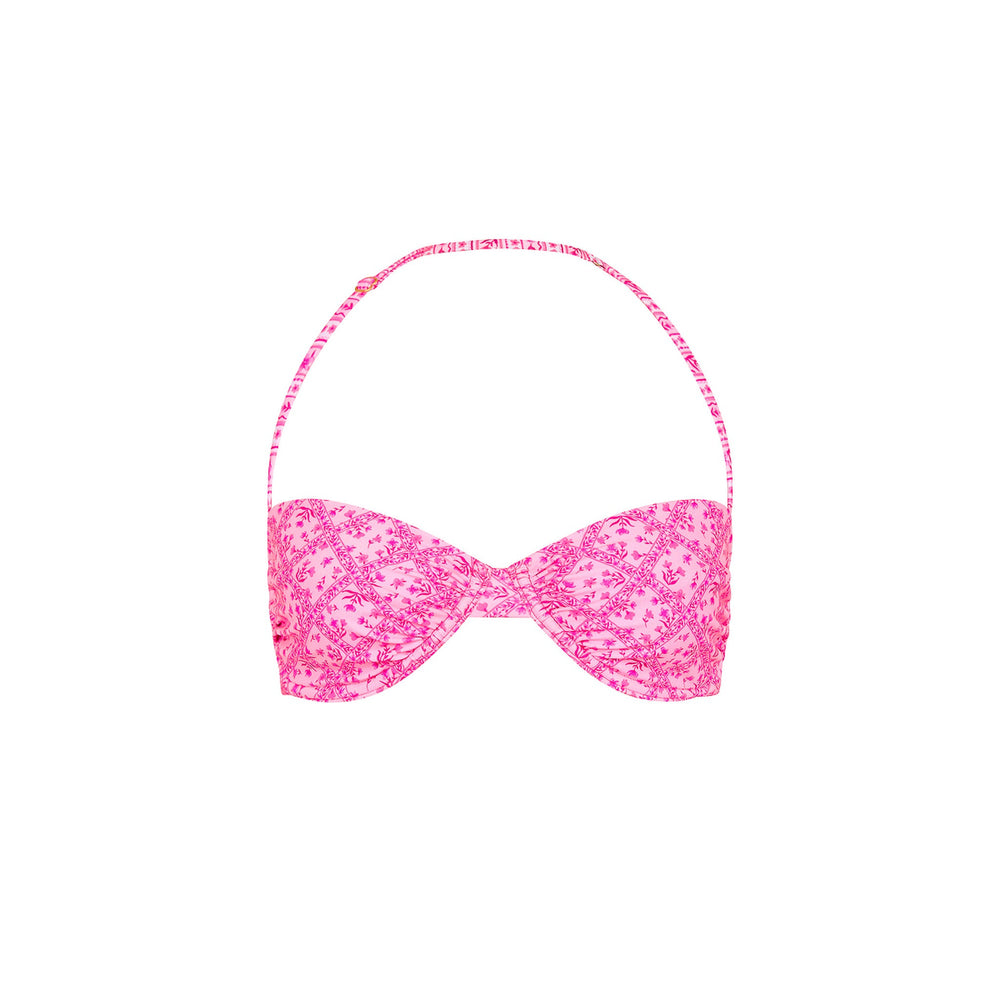 Retro Balconette Bra Bikini Top - Starlight Saloon