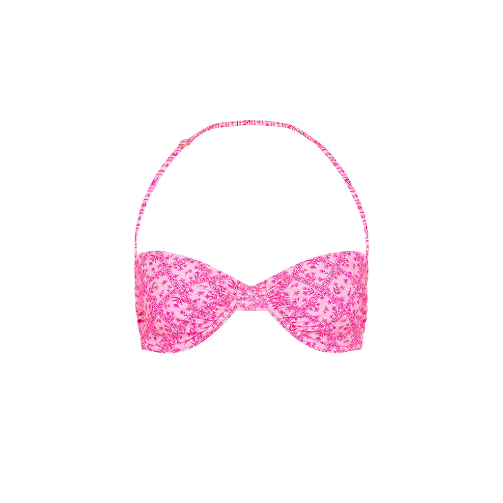 Retro Balconette Bra Bikini Top - Starlight Saloon