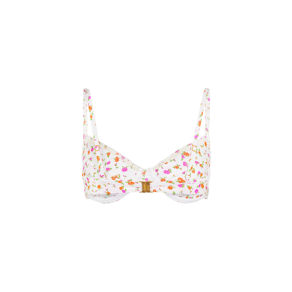 Double Ruffle Underwire Bikini Top - Rosie Posie