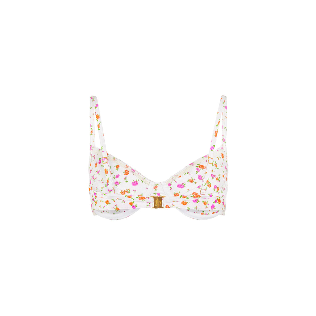 Double Ruffle Underwire Bikini Top - Rosie Posie