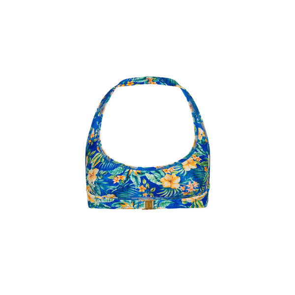 Slim Crop Halter Bikini Top - Tropez Tides