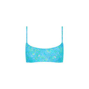 Invisible Underwire Crop Bikini Top - Stargaze