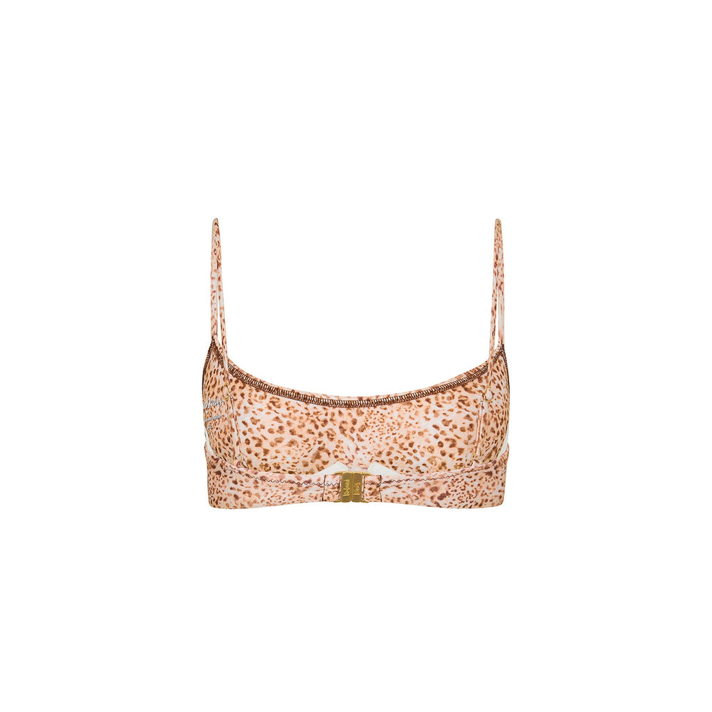 Invisible Underwire Crop Bikini Top - Wild Skies