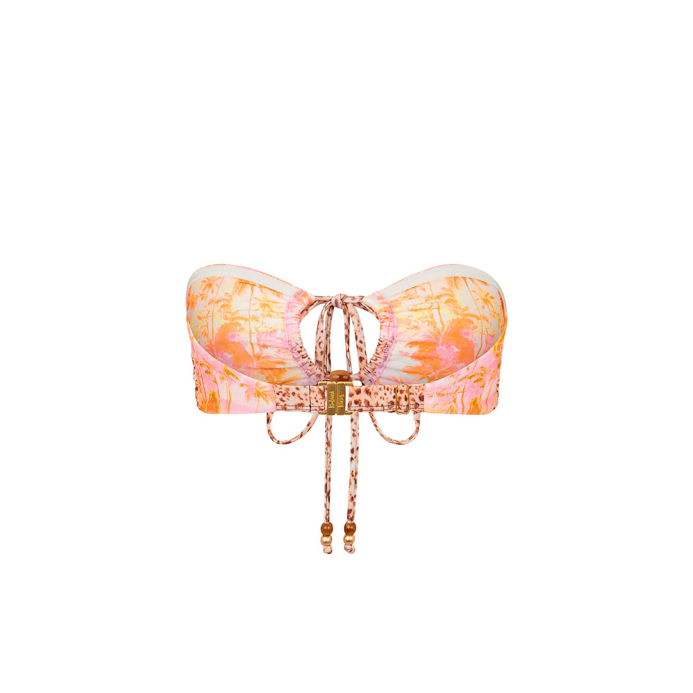 Soft Splice Bandeau Bikini Top - Wild Skies
