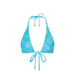 Front Tie Halter Bikini Top - Stargaze