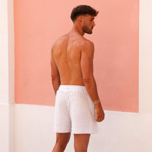 Unisex Lounge Shorts - Silver Stone