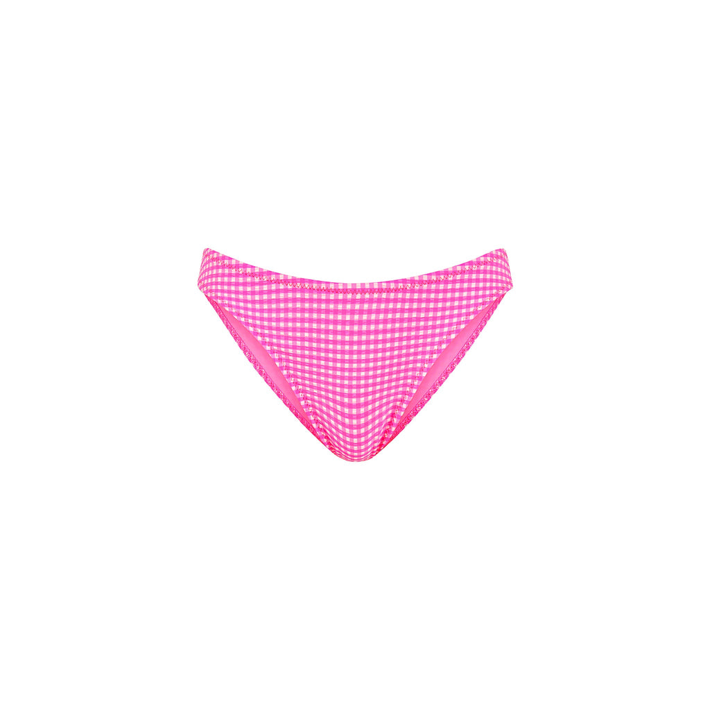 Vintage V Full Coverage Bikini Bottom - Pink Diva