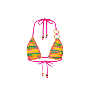 Duo Ring Halter Bikini Top - Sunshine Lover