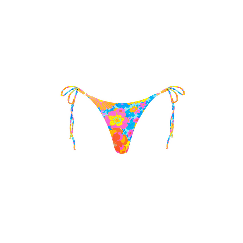 Thong Tie Side Bikini Bottom - Sapphire Sun